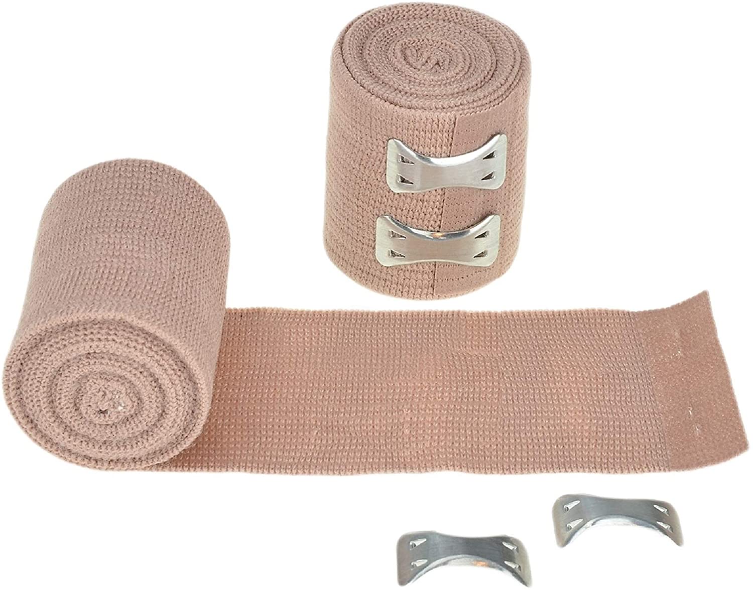 Bende sportive elastiche allungate a compressione con chiusura a clip